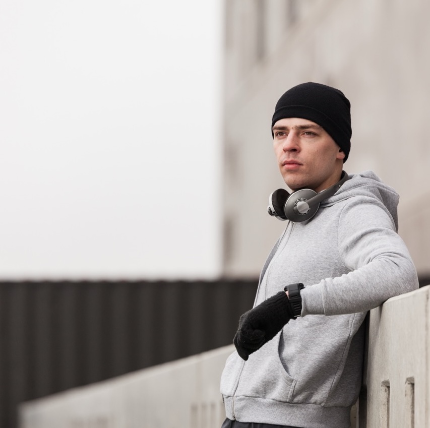 Person wearing Clothingluxury performance jacket outdoors