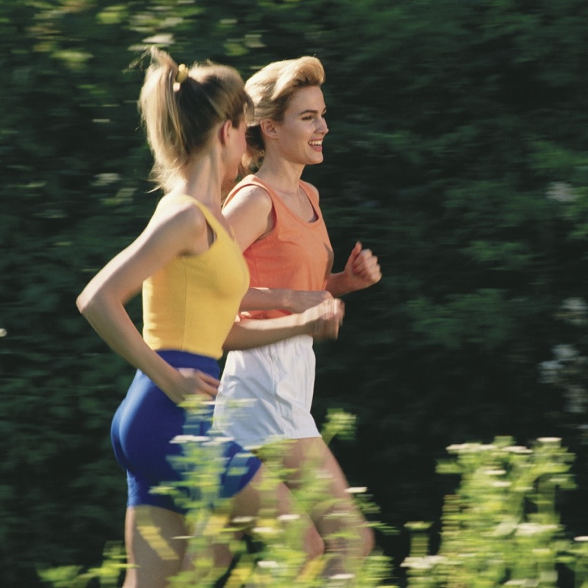 Runner wearing Clothingluxury performance running apparel